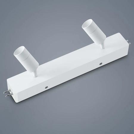 Helestra Vigo LED Lichtschienen Spot Mittelelement in mattweiß dimmbar