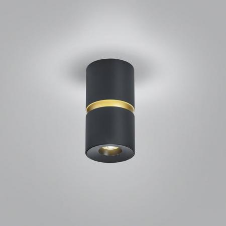 HELESTRA ROK LED Deckenleuchte 10 W 1020 lm 2700 K Warmweiß direkt/indirekt 20–60° dimmbar Schwarz-Gold