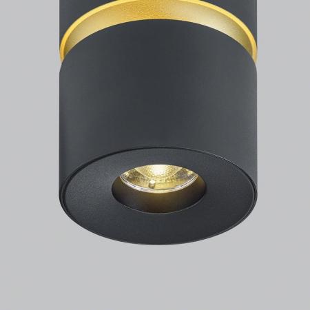 HELESTRA ROK LED Deckenleuchte 10 W 1020 lm 2700 K Warmweiß direkt/indirekt 20–60° dimmbar Schwarz-Gold