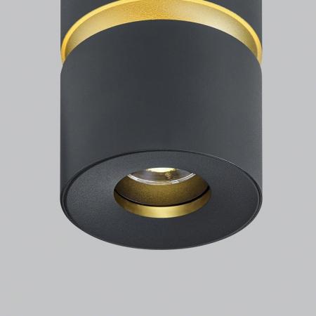 HELESTRA ROK LED Deckenleuchte 10 W 1020 lm 2700 K Warmweiß direkt/indirekt 20–60° dimmbar Schwarz-Gold