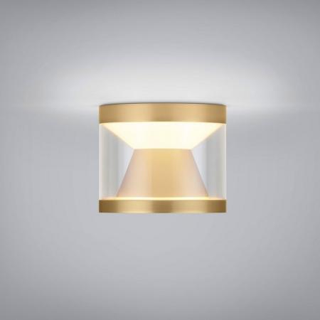 Helestra  PORO Deckenleuchte LED Ø100 mm 10W 860lm 2700K CRI90 mattgold dimmbar IP20