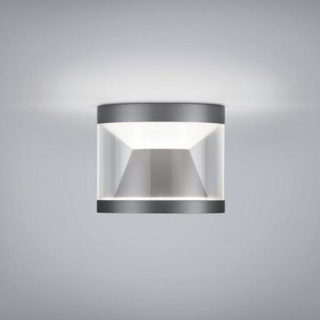 Helestra PORO Deckenleuchte LED Ø100 mm 10W 860lm 2700K CRI90 titangrau eloxiert dimmbar IP20