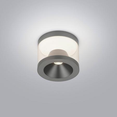 Helestra PORO Deckenleuchte LED Ø100 mm 10W 860lm 2700K CRI90 titangrau eloxiert dimmbar IP20
