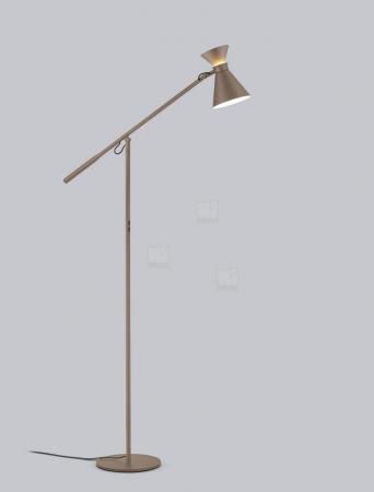 Helestra Stehleuchte LUK aus Aluminium in coffee dimmbar