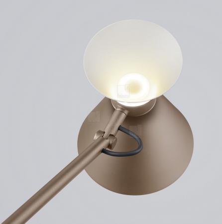 Helestra Stehleuchte LUK aus Aluminium in coffee dimmbar