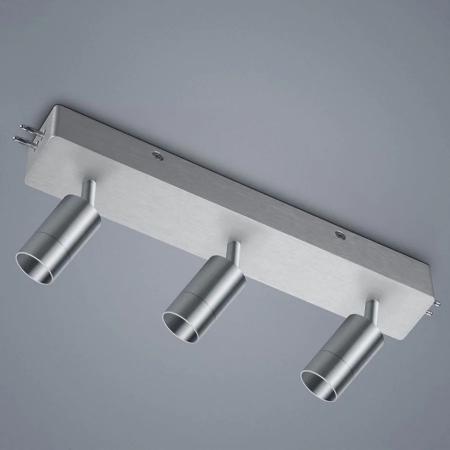 Helestra 3-flammiger LED Deckenstrahler Mitteleinspeisung in mattnickel  dimmbar