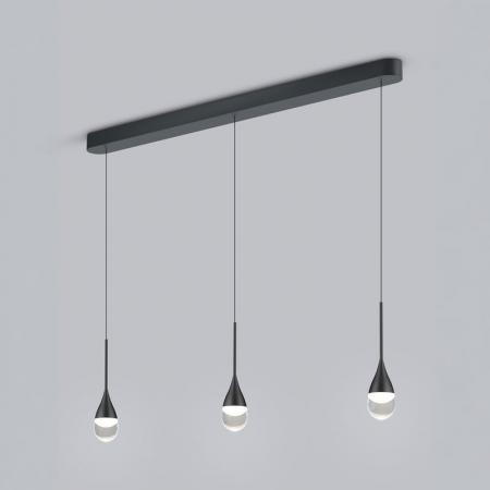 HELESTRA DEEP LED Pendelleuchte 24 W 2130 lm 2700 K Warmweiß 3-flammig dimmbar höhenverstellbar Mattschwarz
