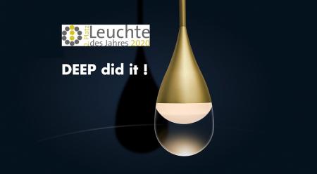 HELESTRA DEEP LED Pendelleuchte 24 W 2130 lm 2700 K Warmweiß 3-flammig dimmbar höhenverstellbar Schwarz-Gold