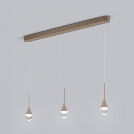 HELESTRA DEEP LED Pendelleuchte 24 W 2130 lm 2700 K Warmweiß 3-flammig dimmbar höhenverstellbar Coffee