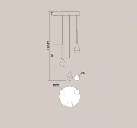 Helestra DEEP LED Pendelleuchte 3-flammig höhenverstellbar mit Lift Schwarz matt – Design-Pendelleuchte mit warmweißem LED-Licht