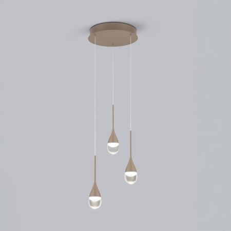 HELESTRA DEEP LED Pendelleuchte 24 W 2130 lm 2700 K Warmweiß 3-flammig dimmbar höhenverstellbar Coffee