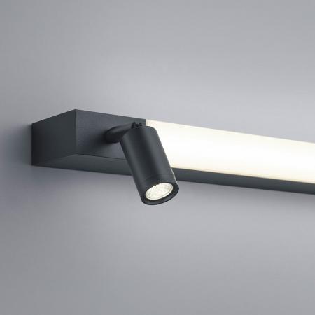 60cm Helestra NERO LED Wand-/Spiegelleuchte Schwarz matt – Dreh- und schwenkbare Badleuchte mit CCT-Switch