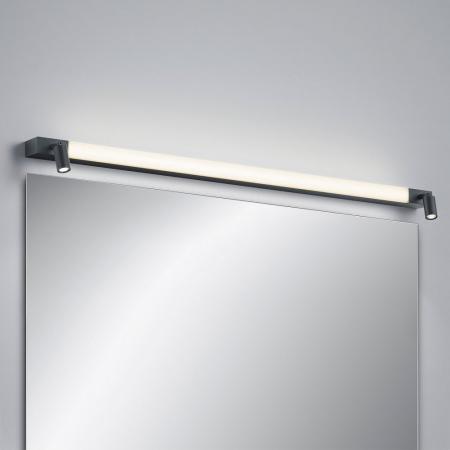 90cm Helestra NERO LED Wand-/Spiegelleuchte Schwarz matt – Dreh- und schwenkbare Badleuchte mit CCT-Switch