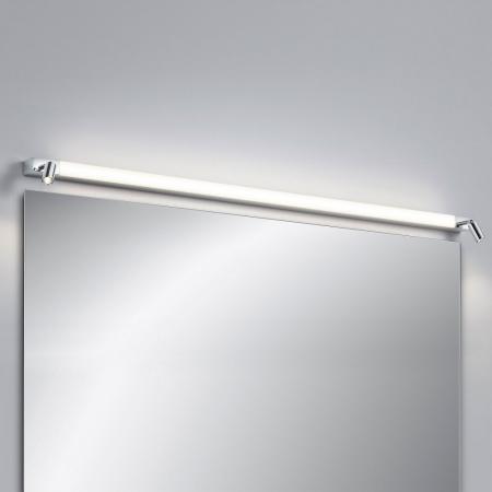 120cm Helestra NERO LED Wandleuchte  –  Spiegelleuchte mit umschaltbarer Lichtfarbe und schwenkbaren Strahlern