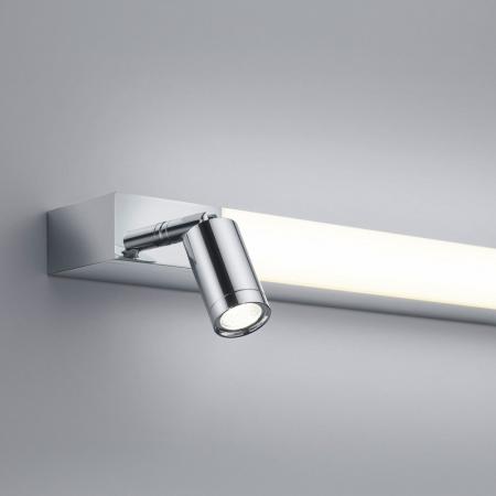 120cm Helestra NERO LED Wandleuchte  –  Spiegelleuchte mit umschaltbarer Lichtfarbe und schwenkbaren Strahlern
