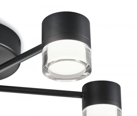 HELESTRA KALA LED Deckenleuchte 42 W 3350 lm 2700 K Warmweiß 11-flammig dimmbar Casambi-fähig Schwarz matt
