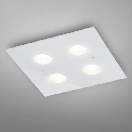 HELESTRA NOMI LED Deckenleuchte 28 W 3180 lm 2700 K Warmweiß 4-flammig dimmbar Weiß