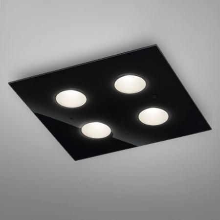 HELESTRA NOMI LED Deckenleuchte 28 W 3180 lm 2700 K Warmweiß 4-flammig dimmbar Schwarz