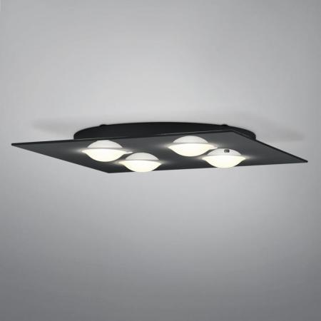 HELESTRA NOMI LED Deckenleuchte 28 W 3180 lm 2700 K Warmweiß 4-flammig dimmbar Schwarz