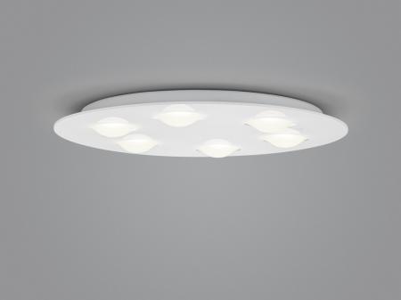 HELESTRA NOMI LED Deckenleuchte 36 W 4630 lm 2700 K Warmweiß 6-flammig dimmbar Weiß