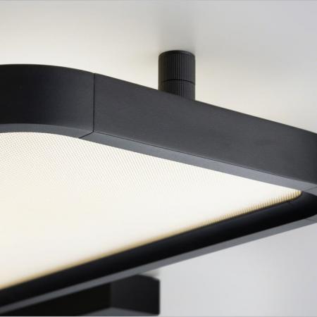 HELESTRA VESP LED Deckenleuchte 50 W 2870 lm 3000 K Warmweiß dimmbar Schwarz matt