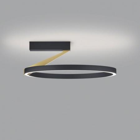 HELESTRA ELARA LED Deckenleuchte 25 W 1930 lm 2700 K Warmweiß dimmbar Schwarz Gold