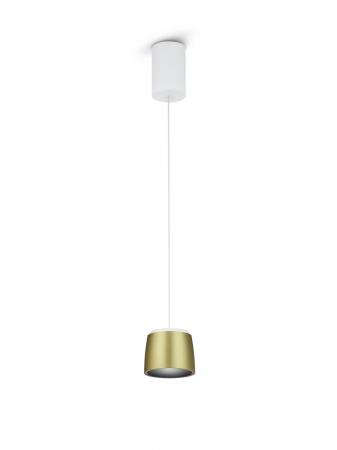 HELESTRA OVE LED Pendelleuchte 16 W 1130 lm 2700 K Warmweiß dimmbar Weiß Gold