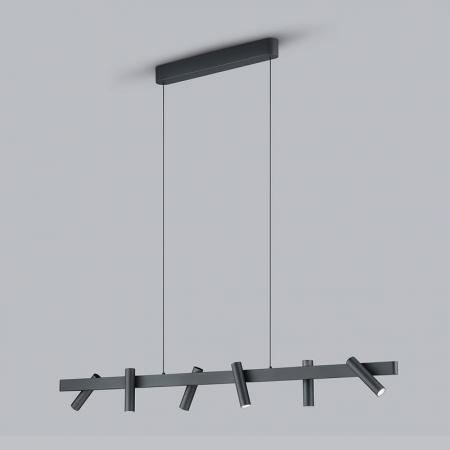 HELESTRA CONI LED Pendelleuchte 43 W 3480 lm 2700 K Warmweiß dimmbar Schwarz matt