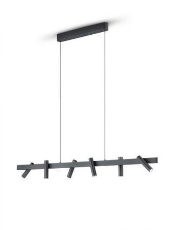 HELESTRA CONI LED Pendelleuchte 43 W 3480 lm 2700 K Warmweiß dimmbar Schwarz matt