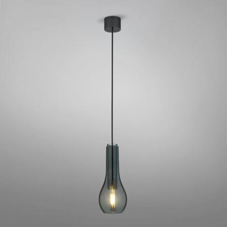 HELESTRA GARA Pendelleuchte E27 1-flammig max. 60 W dimmbar Schwarzchrom Grau