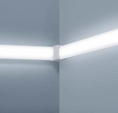 Helestra 90° Verbinder Decke-Wand Wand/Wand mattweiß