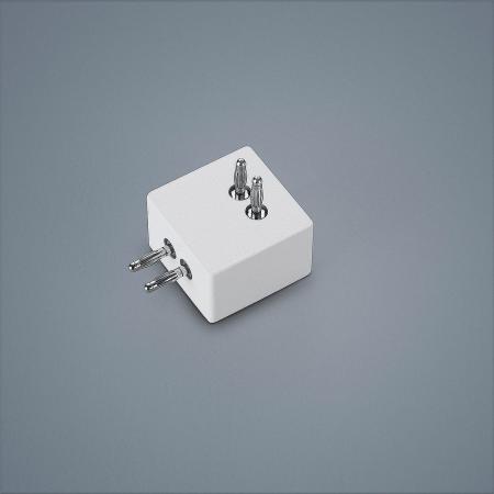 Helestra 90° Verbinder Decke-Wand Wand/Wand mattweiß