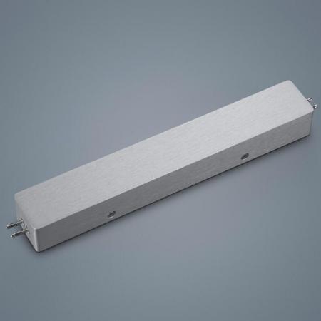 Helestra Vigo Deckengehäuse mit Mitteleinspeisung in mattnickel eloxiert