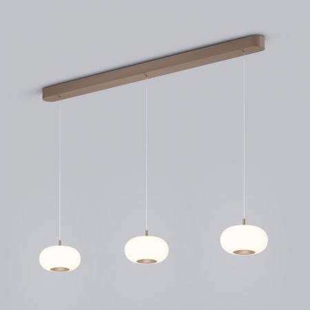 HELESTRA SAPO LED-Pendelleuchte 3-flammig rund 36 W 3270 lm 2700 K Warmweiß Plus 36° 230 V dimmbar Coffee