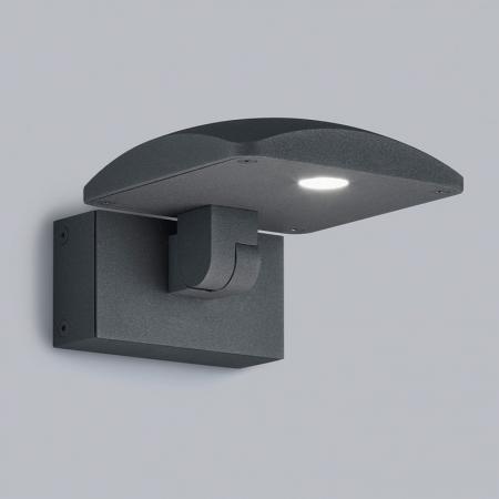 HELESTRA LUR LED-Wandleuchte 10,5 W 710 lm 3000 K Warmweiß Ra 90 230 V IP54 kippbar Graphit