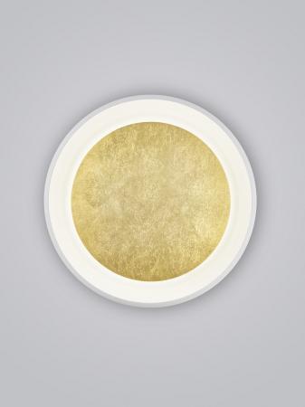 HELESTRA TYRA LED-Wand-/Deckenleuchte 32 W 3440 lm 2700 K Warmweiß Ra 90 230 V IP20 dimmbar Weiß/Gold 54 cm