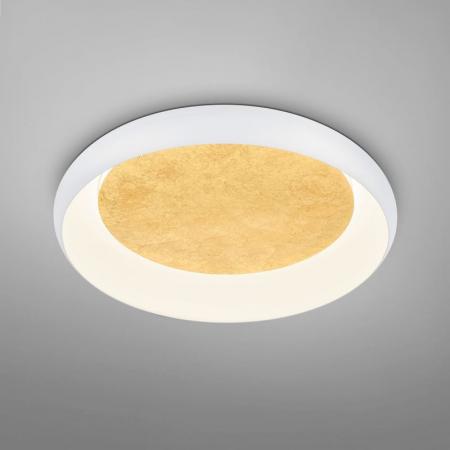 HELESTRA TYRA LED-Wand-/Deckenleuchte 32 W 3440 lm 2700 K Warmweiß Ra 90 230 V IP20 dimmbar Weiß/Gold 54 cm