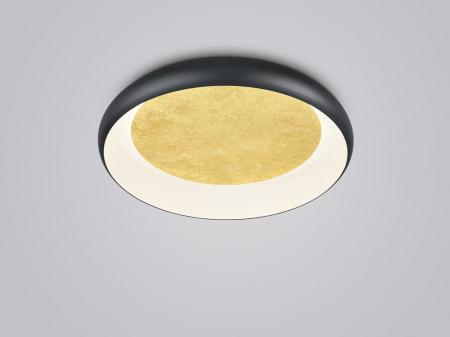 HELESTRA TYRA LED-Wand-/Deckenleuchte 32 W 3440 lm 2700 K Warmweiß Ra 90 230 V IP20 dimmbar Schwarz/Gold 54 cm