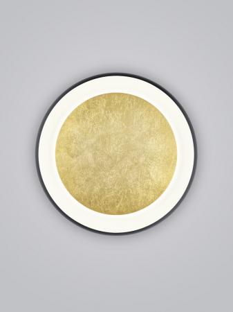 HELESTRA TYRA LED-Wand-/Deckenleuchte 32 W 3440 lm 2700 K Warmweiß Ra 90 230 V IP20 dimmbar Schwarz/Gold 54 cm