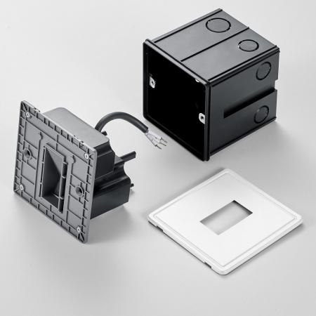 HELESTRA LES LED Wandeinbauleuchte 4 W 3000 K Warmweiß IP65 Mattweiß