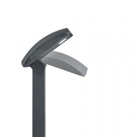 HELESTRA LUR LED-Pollerleuchte Graphit 10,5 W 3000 K Warmweiß 710 lm IP54