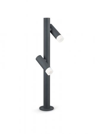 HELESTRA LOCI LED-Pollerleuchte Graphit 12 W 3000 K Warmweiß 780 lm IP65 schwenkbar