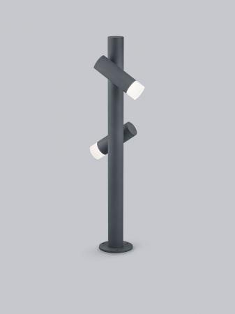 HELESTRA LOCI LED-Pollerleuchte Graphit 12 W 3000 K Warmweiß 780 lm IP65 schwenkbar