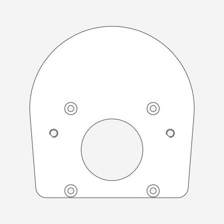 HELESTRA SKY Adapterplatte für Erdstück Stahl verzinkt 125 × 120 × 6 mm