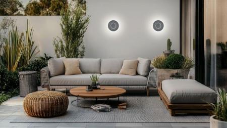 Helestra BUD 44 LED Wandleuchte außen Graphit