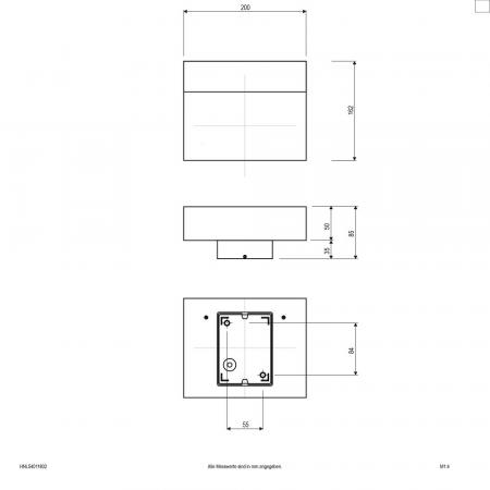 EVN Stilvolle LED Hausnummernleuchte weiß IP54 warmweißes Licht