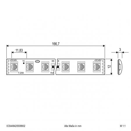 EVN Niedervolt LED-Strip, IP54, kürzbar IC5448420509902