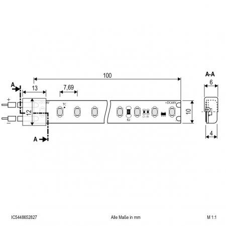 EVN Niedervolt LED-Strip, IP54, kürzbar IC5448652827