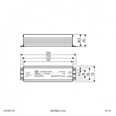 EVN 12V/DC LED-Netzgerät, dimmbar K12150110