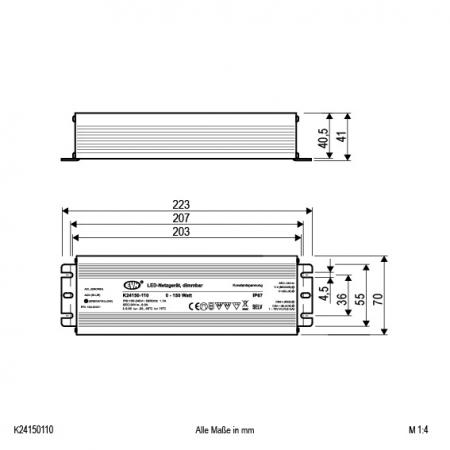 EVN 24V/DC LED-Netzgerät, dimmbar K24150110